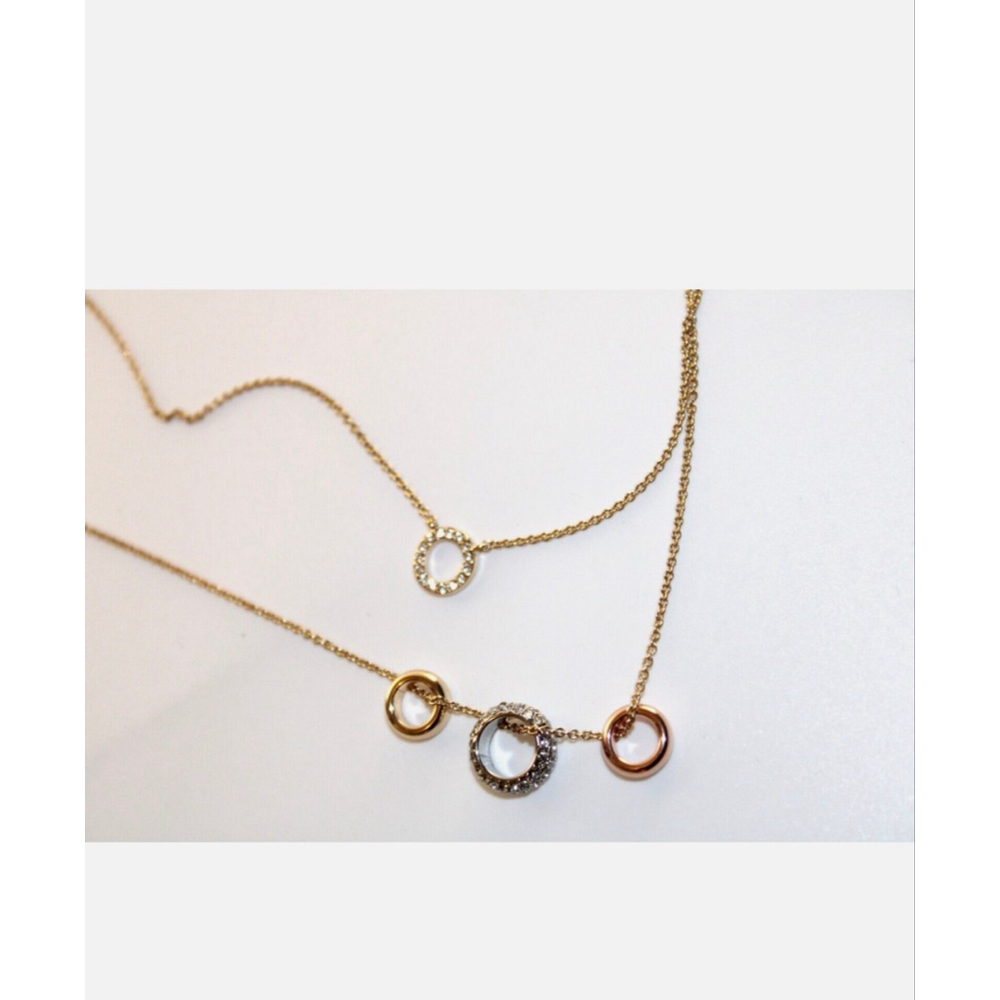 Dkny Gold Tone Layered Necklace One Size 30$